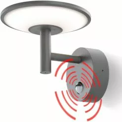 ESOTEC LED Sensor Außenwandleuchte Warmweiß 3000K 900lm 15 Watt Außen Wandlampe 201175