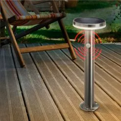 ESOTEC Solar Sensor Wegeleuchte - Höhe 45 Cm - Standleuchte Garten Solarleuchte 102594