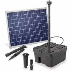 Solar Teichfilter Professional 50W 2500l/h Gartenteich Teichpumpe Esotec 100910