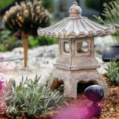 Solar Pagode Mit LED Strahler 3500K Garten Beleuchtung Deko Asien Esotec 102550 -ESOTEC Geschäft 20089556 3