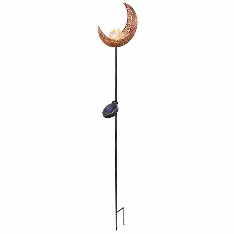 Solar Gartenstecker Mond Warmweiße LED Gartendeko Solarleuchte Esotec 102372 3 Solar Gartenstecker Mond Warmweiße LED Gartendeko Solarleuchte Esotec 102372 – Bild 3