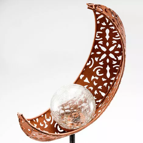 Solar Gartenstecker Mond Warmweiße LED Gartendeko Solarleuchte Esotec 102372 4 Solar Gartenstecker Mond Warmweiße LED Gartendeko Solarleuchte Esotec 102372 – Bild 4