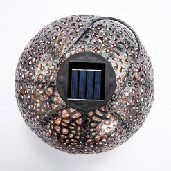 ESOTEC Metall Solarkugel 2er-Set Antik 20 Und 30cm Ornament Garten Deko Solarleuchte -ESOTEC Geschäft 20155029 4