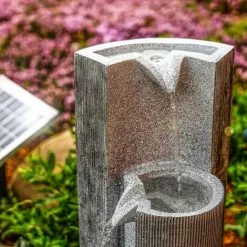 ESOTEC Solar Gartenbrunnen Akku Springbrunnen Wasserspiel Kaskaden Solarbrunnen 101315 -ESOTEC Geschäft 20415549 3