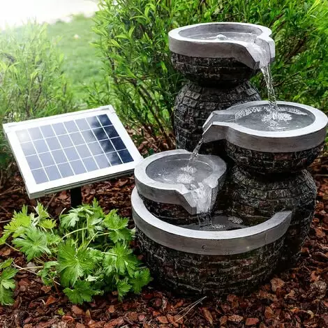 Solar Gartenbrunnen + Akku Springbrunnen Wasserspiel Solarbrunnen Esotec 101314 1 Solar Gartenbrunnen + Akku Springbrunnen Wasserspiel Solarbrunnen Esotec 101314
