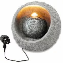 ESOTEC Springbrunnen Zimmerbrunnen + LED Licht Zierbrunnen Gartenbrunnen 230V 101401 -ESOTEC Geschäft 20617587 2