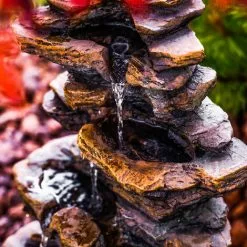 ESOTEC Gartenbrunnen Springbrunnen Kaskaden Zierbrunnen Deko Zimmerbrunnen 230V 101455 -ESOTEC Geschäft 20617636 4