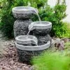 ESOTEC Gartenbrunnen Springbrunnen Kaskaden Zierbrunnen Deko Zimmerbrunnen 230V 101453