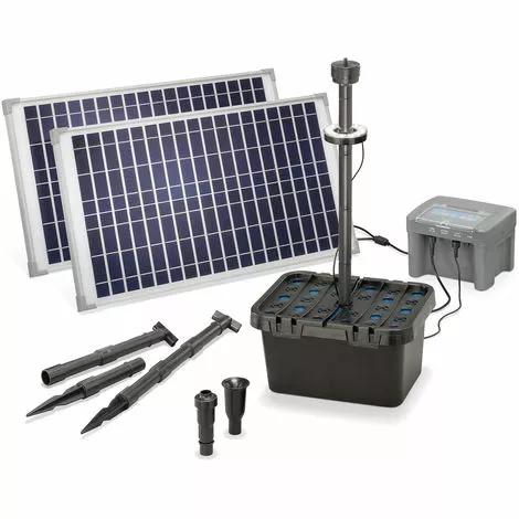 ESOTEC Solar Teichfilter Set 50/1300 + Akku LED Solarpumpe Filter Gartenteich 101063 3 ESOTEC Solar Teichfilter Set 50/1300 + Akku LED Solarpumpe Filter Gartenteich 101063 -ESOTEC Geschäft 20971969 1