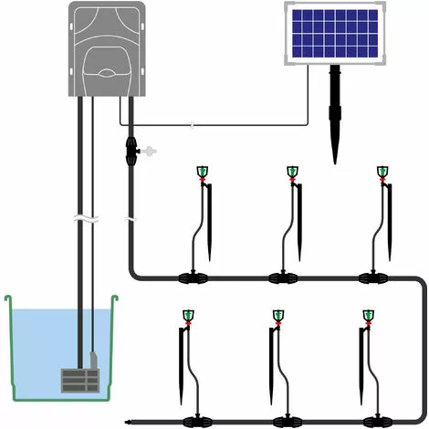 Solar Bewässerungssystem WaterSprinkle Garten Bewässerung Esotec 101121 4 Solar Bewässerungssystem WaterSprinkle Garten Bewässerung Esotec 101121 – Bild 4