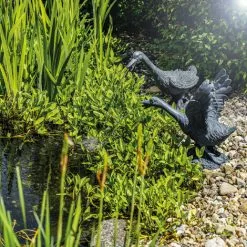 ESOTEC Wasserspeier 2er Set Gans + Solar Teichpumpe 8 Watt Wasserspiel Teich 101653 -ESOTEC Geschäft 31917546 3