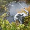 Wasserspeier Elefant + Solar Teichpumpe 12 Watt Wasserspiel Esotec 101654