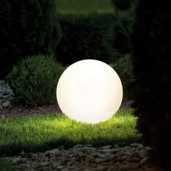 Solar Leuchtkugel 50 Cm Mit 16 Lichtfarben Solarleuchte Garten, Esotec 102893
