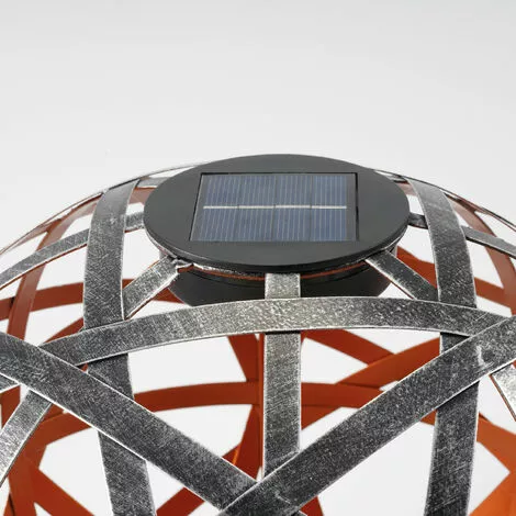 ESOTEC Metall Solarkugel Bahira 2er-Set 30 & 40 Cm Garten Deko LED Solarleuchte 3 ESOTEC Metall Solarkugel Bahira 2er-Set 30 & 40 Cm Garten Deko LED Solarleuchte – Bild 3