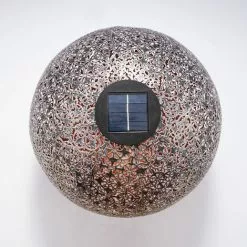 Metall Solarkugel Basima 40cm Garten Deko LED Solarleuchte Esotec 102844 -ESOTEC Geschäft 32514308 3