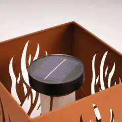 Solar Feuerkorb Mit Flammeneffekt Solarleuchte Außen Feuerkorb Esotec 102392 -ESOTEC Geschäft 32686457 3