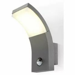 ESOTEC LED Design Wandleuchte SlimLine Mit Bewegungsmelder Anthrazit, Lichtfarbe 3000K Warmweiß 201150