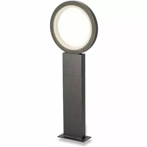 Moderne LED Wegeleuchte Mit Rundem Leuchtelement - Lichtfarbe Warmweiß 3000K - Leistung 11 Watt 900 Lm - (B X H X T): 225 X 600 X 32 Mm - Anthrazit Aluminium Pollerleuchte Esotec 201208 2 Moderne LED Wegeleuchte Mit Rundem Leuchtelement - Lichtfarbe Warmweiß 3000K - Leistung 11 Watt 900 Lm - (B X H X T): 225 X 600 X 32 Mm - Anthrazit Aluminium Pollerleuchte Esotec 201208 – Bild 2