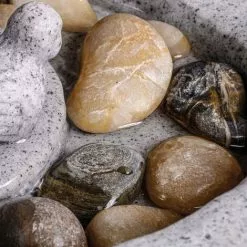 230 V Garten Dekobrunnen Mit Warmweißen LED Licht Zierbrunnen Vogeltränke Polyresin Hellgrau - 42 X 32 X 17 Cm - Esotec 101457 -ESOTEC Geschäft 49255784 5