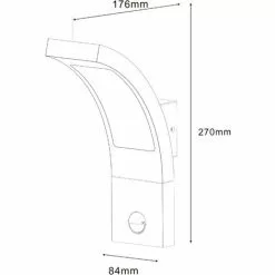 ESOTEC LED Sensor Außenwandleuchte Warmweiß 3000K 520lm 6,5 Watt Außen Wandlampe 201172 -ESOTEC Geschäft 6267522 5
