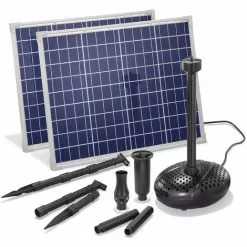 Solar Teichpumpe 100W 3400l/h Solarpumpe Wasserspiel Pumpe Teich Esotec 101918