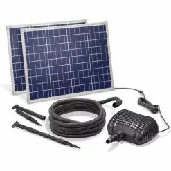 Solar Bachlaufpumpe 100W 2500l/h Solarpumpe Wasserfall Pumpe Teich Esotec 101962