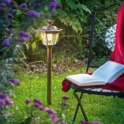 Solar Standleuchte Tivoli Laterne Solarleuchte Lampe Solarlampe, Esotec 102062