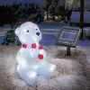 Solar Leuchtbär Winterdekoration Weihnachtsdeko Außenbeleuchtung, Esotec 102123
