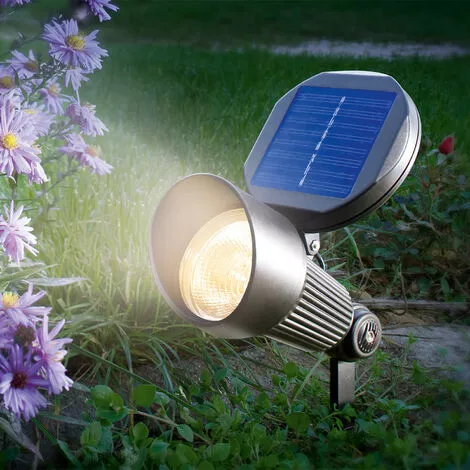 Solar LED Strahler Kaltweiß Solarleuchte Wandlampe Solarlampe, Esotec 102138 1 Solar LED Strahler Kaltweiß Solarleuchte Wandlampe Solarlampe, Esotec 102138