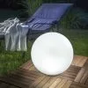 Solar Multicolor Leuchtkugel 40 Cm - 7 Lichtfarben Dauerlicht Oder Wechsellicht - 8 Std. - Solarmodul 0,64 Wp - Solarleuchte Esotec 102611