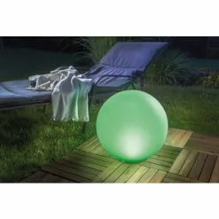 Solar Multicolor Leuchtkugel 40 Cm - 7 Lichtfarben Dauerlicht Oder Wechsellicht - 8 Std. - Solarmodul 0,64 Wp - Solarleuchte Esotec 102611 -ESOTEC Geschäft 6267671 3