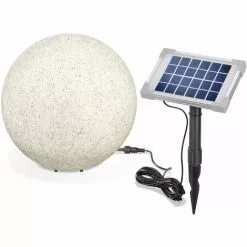 Solar Leuchtkugel 50cm Steinoptik Solarlampe Gartenleuchte Granit, Esotec 106022 -ESOTEC Geschäft 6267709 3