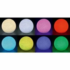 Solar Leuchtkugel 50cm Steinoptik Solarlampe Gartenleuchte Granit, Esotec 106022 -ESOTEC Geschäft 6267709 5