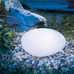 Solar Leuchtstein 7 Lichtfarben Steinleuchte Garten Solarleuchte, Esotec 106102