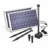 Solar Teichpumpe 50W 1750l/h Solarpumpe Gartenteich Springbrunnen Esotec 101916