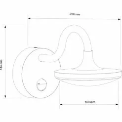 ESOTEC LED Sensor Außenwandleuchte Warmweiß 3000K 900lm 10 Watt Außen Wandlampe, 201168 -ESOTEC Geschäft 8012405 5