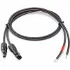 ESOTEC 2 X 1m Solar Anschlusskabel + 2 MC4 Stecker 4mm² PV Kabel Laderegler 141007