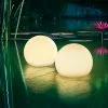 ESOTEC Schwimmfähiges Solar Leuchtkugel Set 15 Cm + Fernbedienung 8 Lichtfarben 102126