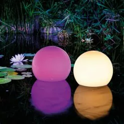 ESOTEC Schwimmfähiges Solar Leuchtkugel Set 20 Cm + Fernbedienung 8 Lichtfarben 102130 -ESOTEC Geschäft 9386258 3